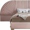 Cleo Bed in Pink Velvet by Meridian w/Options