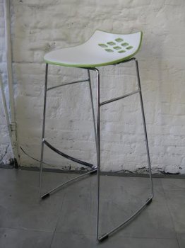 343 Barstool Set of 4 in White & Green [SHBA-343 Green]