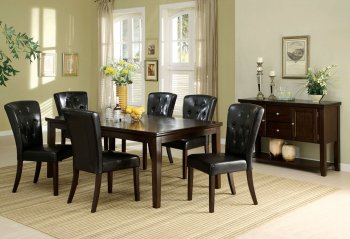 CM3333T Woodmoor 7Pc Dinette Set in Dark Oak w/Options [FADS-CM3333T Woodmoor]