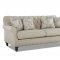 Burbank Sofa in Ecru Fabric by Klaussner w/Options