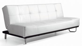 427021 Sofa Bed 10 in White Leatherette by New Spec [NSSB-427021]