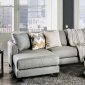 Mandurah Sectional Sofa SM1284 in Gray Linen-Like Fabric