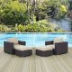 Convene Outdoor Patio Chair Set 4Pc 2202 Choice of Color- Modway