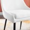 Viscount Dining Chair 3809 Set of 2 White Fabric by Modway