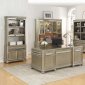 Ritzville Executive Desk 801970 in Metallic Platinum by Coaster