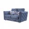 Emilia Sofa 56025 in Blue Fabric by Acme w/Options