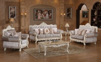 Venice 638 Sofa in Fabric w/Crystal Tufting & Optional Items [MRS-638 Venice]