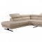 Gypsum Sectional Sofa 31020 in Taupe Half Leather by VIG