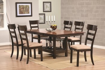 104281 Greenbury Dining Table in Brown/Coffee by Coaster [CRDS-104281 Greenbury]