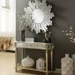 Kaya Console Table & Mirror Set 97239 in Champagne by Acme