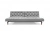 Ifelt Light Grey Fabric Modern Sofa Bed w/Espresso Wood Legs