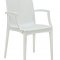 Weave Set of 4 Indoor/Outdoor Chairs MCA19W - White - LeisureMod