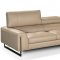 Giselle Sectional Sofa E691 in Beige Leather by IDP Italia