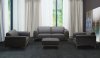 King Sofa in Grey Leather by J&M w/Options