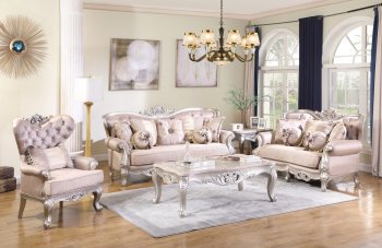 Daisy Sofa & Loveseat Set in Fabric w/Options [ADS-Daisy]