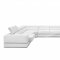 Pella Sectional Sofa 5106 in White Leather by VIG