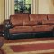 Ria Sectional Sofa in Bonded Leather w/Optional Swivel Chair