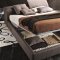 Tower Storage Bed in Taupe Fabric by J&M