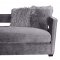 Kennedy Sofa TOV-L6144 in Grey Velvet Fabric by TOV Furniture