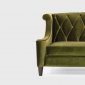 Green Fabric Barrister Sofa & Loveseat w/Optional Chair