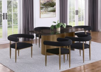 Edson Dining Table 105761 Bronze by Coaster w/Optional Chairs [CRDS-105761 Edson]