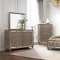 Ivy Bedroom Set 5Pc in Champagne by Global w/Options