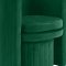 Selena Accent Chair & Ottoman 555 in Green Velvet by Meridian