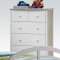 San Marino Kids Bedroom 4Pc Set 19150 in White by Acme w/Options