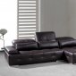 Sorrento Brown Leather Modern Sectional Sofa by VIG