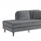 Rand Sofa & Loveseat Set 9329GY in Grey Velvet by Homelegance