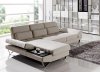 Yorba Sectional Sofa in Beige Fabric by VIG