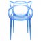 Milan Set of 4 Dining Chairs MW17TBU in Blue by LeisureMod