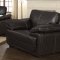 Zenon Sofa & Loveseat 551101 in Dark Brown Leatherette - Coaster