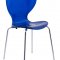 Oyster Set of 4 Dining Chairs OC17TBU in Blue by LeisureMod