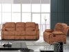 Chocolate Fabric Modern Morris Motion Sofa Set w/Options