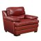 Wilton Sofa & Loveseat Burgundy Leather Match by Mstar w/Options