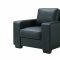 U801 Sofa & Loveseat Set in Black PVC by Global w/Options