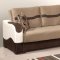 Fomex Sofa Bed in Microfiber by Rain w/Optional Items