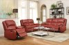 Zuriel Motion Sofa 52150 in Red PU by Acme w/Options