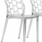 Dynamic Set of 4 Dining Chairs DC19CL in Clear by LeisureMod