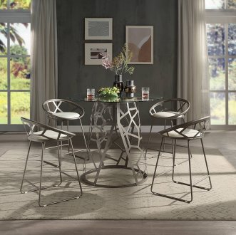 Laramie Counter Height Dining 5Pc Set DN02135 by Acme w/Options