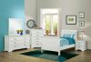 Louis Philippe Kids Bedroom 4Pc Set 204691 in White by Coaster