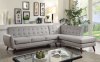 Essick II Sectional Sofa 53045 in Gray PU by Acme