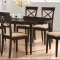 Gabriel Dinette Set 5Pc 100770 in Cappuccino by Coaster