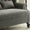 Alcacer Accent Loveseat Bench CM-BN6223 in Gray Fabric