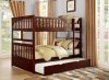 Rowe Full/Full Bunk Bed B2013 in Dark Cherry by Homelegance