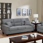 F6405 Sofa & Loveseat Set in Grey Fabric by Poundex