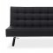 JK044 Premium Sofa Bed in Black Leatherette by J&M w/Options