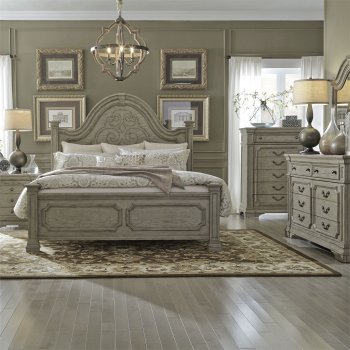 Grand Estates 5Pc Bed Set 634-BR-QPS in Gray Taupe by Liberty [LFBS-634-BR-QPS-Grand Estates]