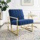 Inspire Accent Chair in Navy Velvet by Modway